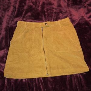 Nordstrom Tan Suede Mini Skirt